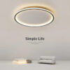 Nzmarket Nordica Scandinavian Round Ceiling Light – Warm LED, Multiple Sizes