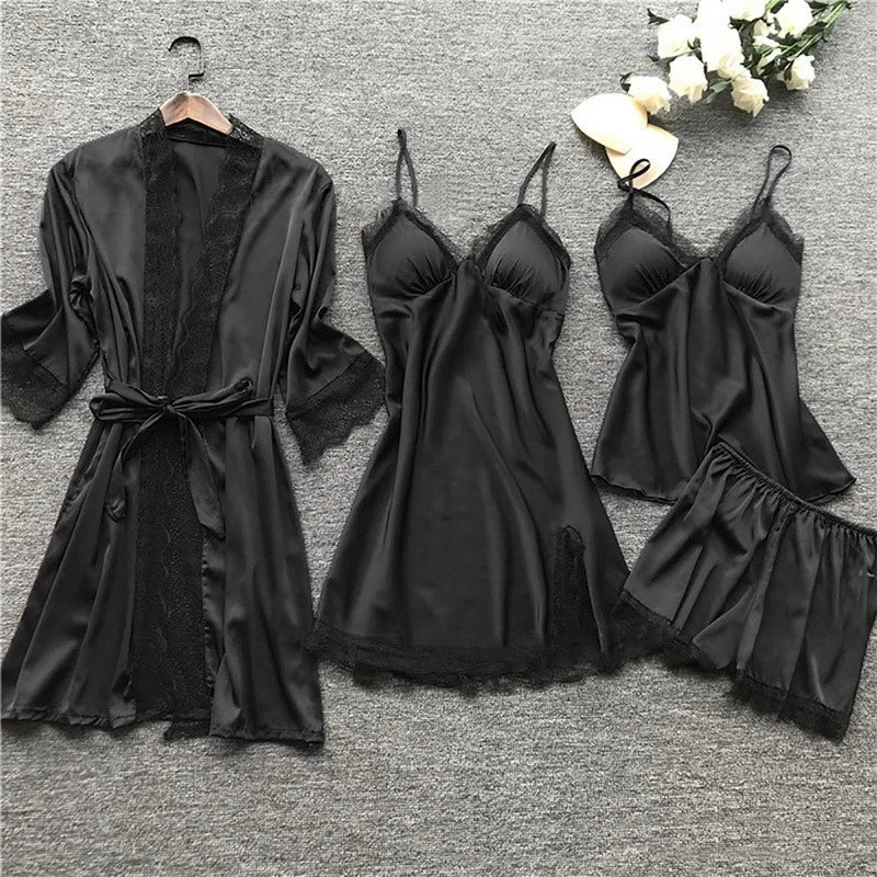 Iris - Sophisticated Satin Pyjama Set for Women