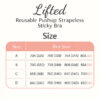 Lifted Reusable Pushup Strapless Sticky Bra