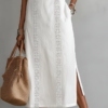 Lacenda | Lace Panel Relaxed Summer Midi Dress