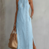 Lacenda | Lace Panel Relaxed Summer Midi Dress