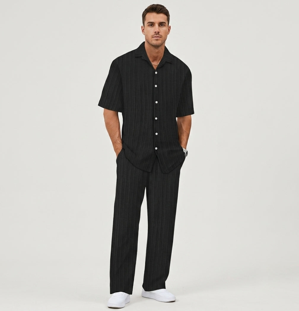 Zac | Men's Textured Summer Co-Ord Set