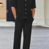 Zac | Men's Textured Summer Co-Ord Set