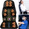 Heated Massage Seat Cover with Neck & Back Support - For Car and Home Use