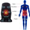 Heated Massage Seat Cover with Neck & Back Support - For Car and Home Use