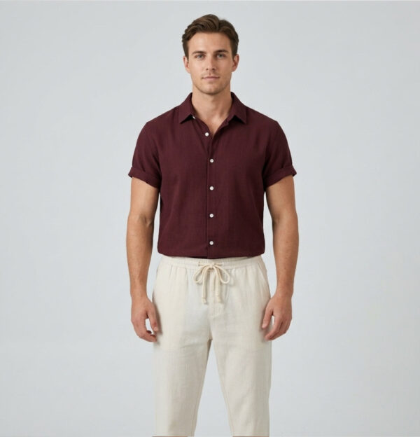 Nico | Men's Linen Shirt and Drawstring Pants Set