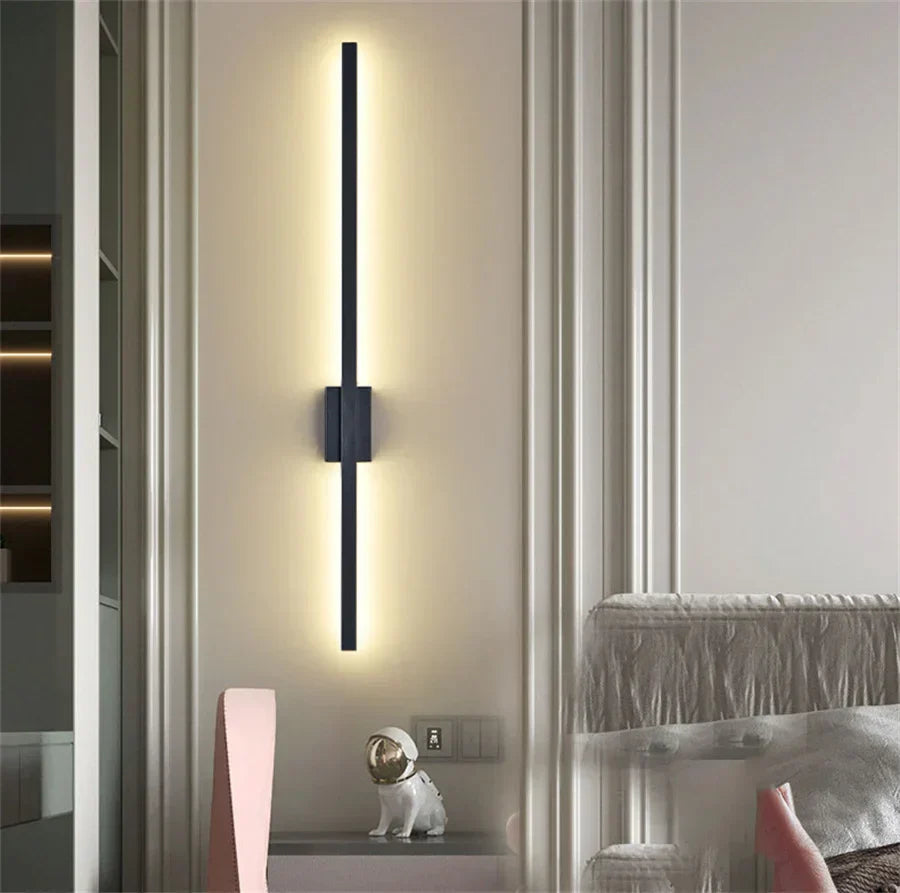 Nzmarket Long LED Wall Light – Matte Black, 4 Lengths up to 120cm