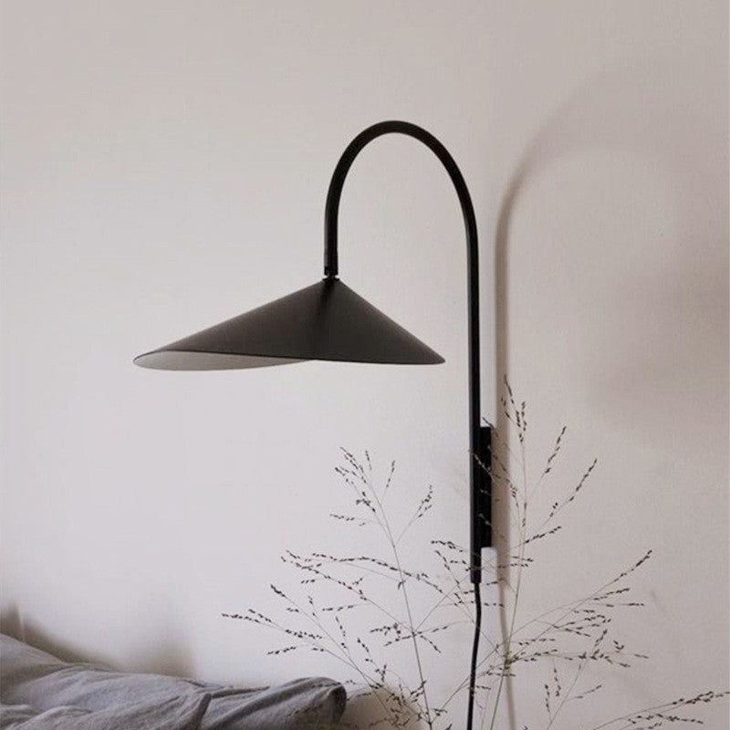 Nzmarket Modern Iron Petal Wall Light – Sculptural Shadow Art Design
