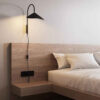 Nzmarket Modern Iron Petal Wall Light – Sculptural Shadow Art Design