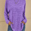 Elegant Long Sleeve Casual Sweater by Elizabeth