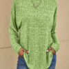 Elegant Long Sleeve Casual Sweater by Elizabeth