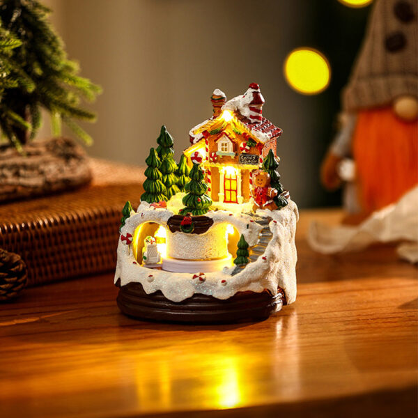 Nzmarket LED Musical Snow Globe Christmas Ornament – Animated Festive Keepsake