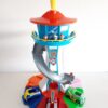 Nzmarket Lookout Tower Playset with Slide Car Ramp and Race Track Toy