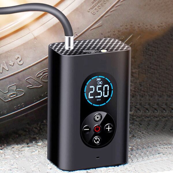Nzmarket Portable Electric Tyre Inflator – Auto-Stop Digital Pressure Gauge