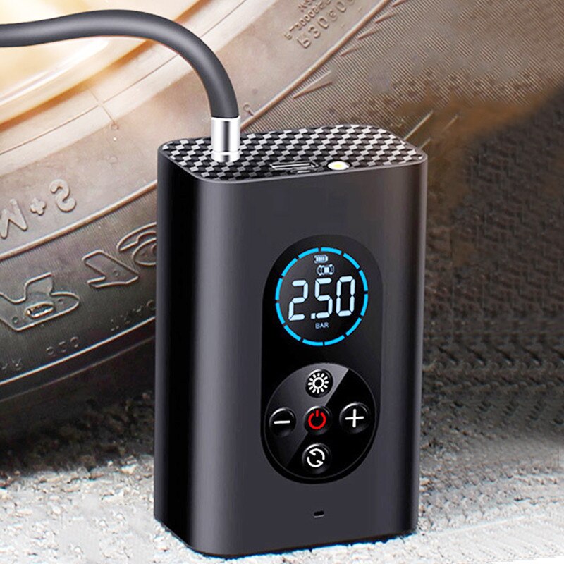 Nzmarket Portable Electric Tyre Inflator – Auto-Stop Digital Pressure Gauge