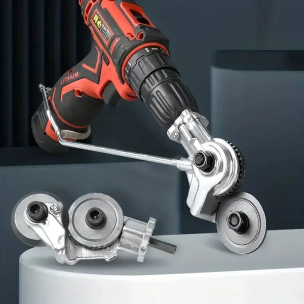 Nzmarket Drill Attachment Sheet Metal Snip – Cordless Drill Metal Cutter