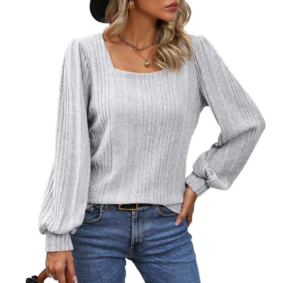 Scarlett - Trendy Top with Stylish Neckline