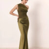 Ashley | Maxi Dress with a Guilt in Satin