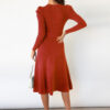 Pasbie - Elegant Knitted Midi Dress for a Chic Appearance