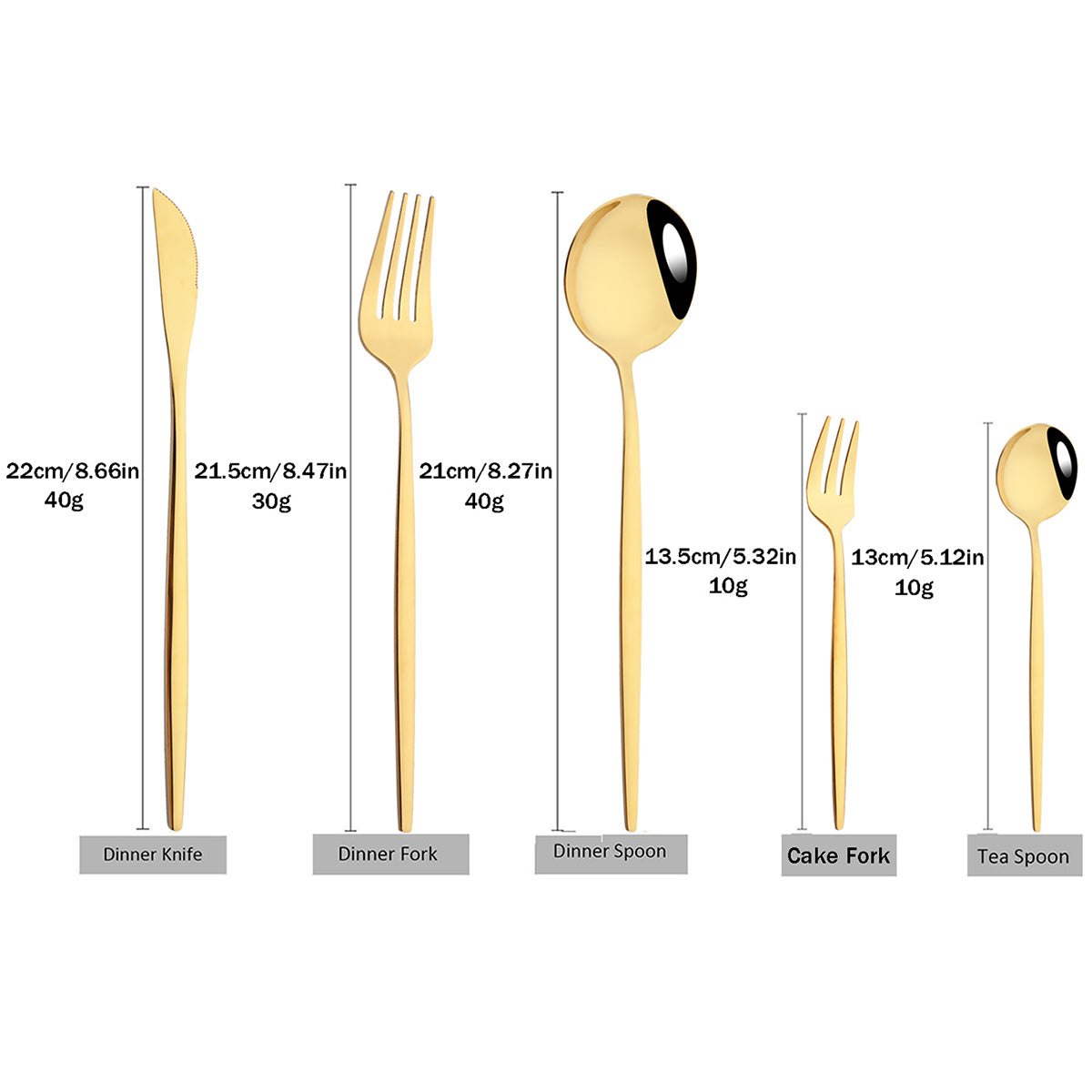 Nzmarket Premium Stainless Steel Dinnerware Set – Steak Knife, Fork, Spoons & Flatware