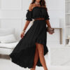 Georgia - Elegant Maxi Dress in Stylish Tweed
