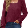 Scarlett - Trendy Top with Stylish Neckline