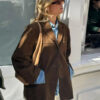 Nzmarket Layla Classic Brown Suede Jacket – Womens Timeless Style, Sizes S to L