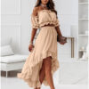 Georgia - Elegant Maxi Dress in Stylish Tweed
