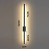 Nzmarket Long LED Wall Light – Matte Black, 4 Lengths up to 120cm