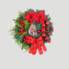 Nzmarket Nativity Scene LED Christmas Wreath – Red & Gold, 2 Sizes