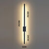 Nzmarket Long LED Wall Light – Matte Black, 4 Lengths up to 120cm