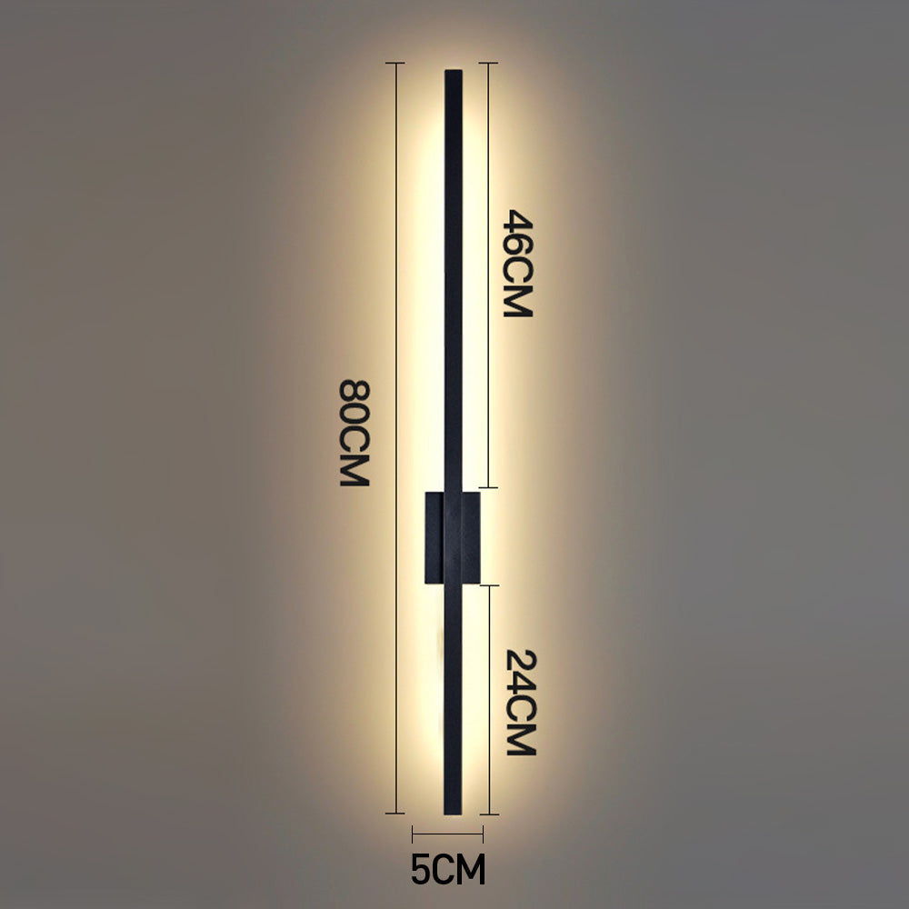Nzmarket Long LED Wall Light – Matte Black, 4 Lengths up to 120cm