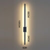 Nzmarket Long LED Wall Light – Matte Black, 4 Lengths up to 120cm