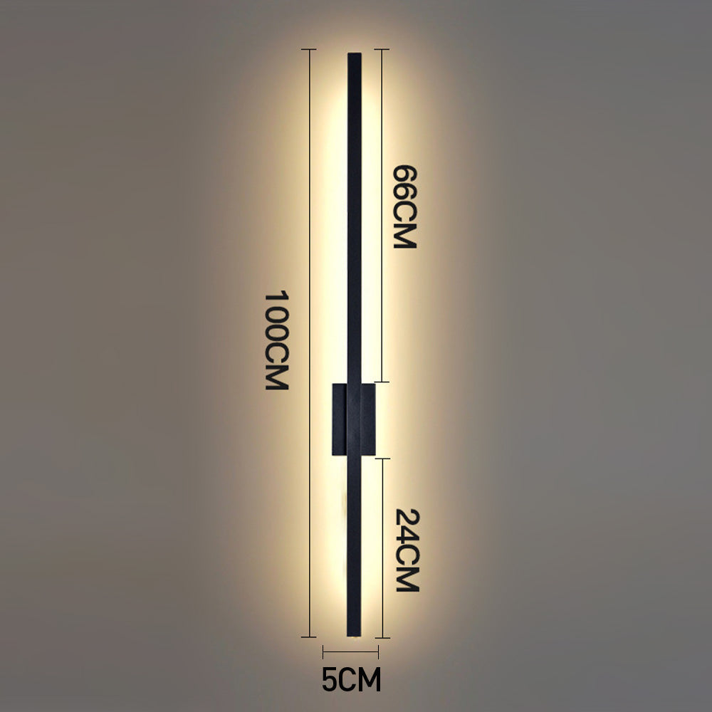Nzmarket Long LED Wall Light – Matte Black, 4 Lengths up to 120cm