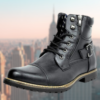 Stylish leather motorbike boots for the modern man