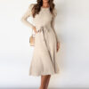 Pasbie - Elegant Knitted Midi Dress for a Chic Appearance