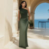 Ashley | Maxi Dress with a Guilt in Satin