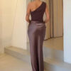 Ashley | Maxi Dress with a Guilt in Satin
