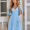 Lima - Elegant Wrapped Mini Dress for a Sophisticated Look