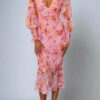 Lara - Midi Dress with Floral Print