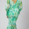 Lara - Midi Dress with Floral Print