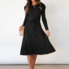 Pasbie - Elegant Knitted Midi Dress for a Chic Appearance