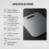 Titanium Cutting Board - Durable, Hygienic & Scratch-Resistant