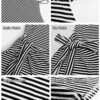 Chloe Striped Halter Neck T-Shirt Dress