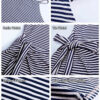 Chloe Striped Halter Neck T-Shirt Dress