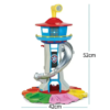 Nzmarket Lookout Tower Playset with Slide Car Ramp and Race Track Toy