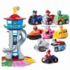 Nzmarket Lookout Tower Playset with Slide Car Ramp and Race Track Toy