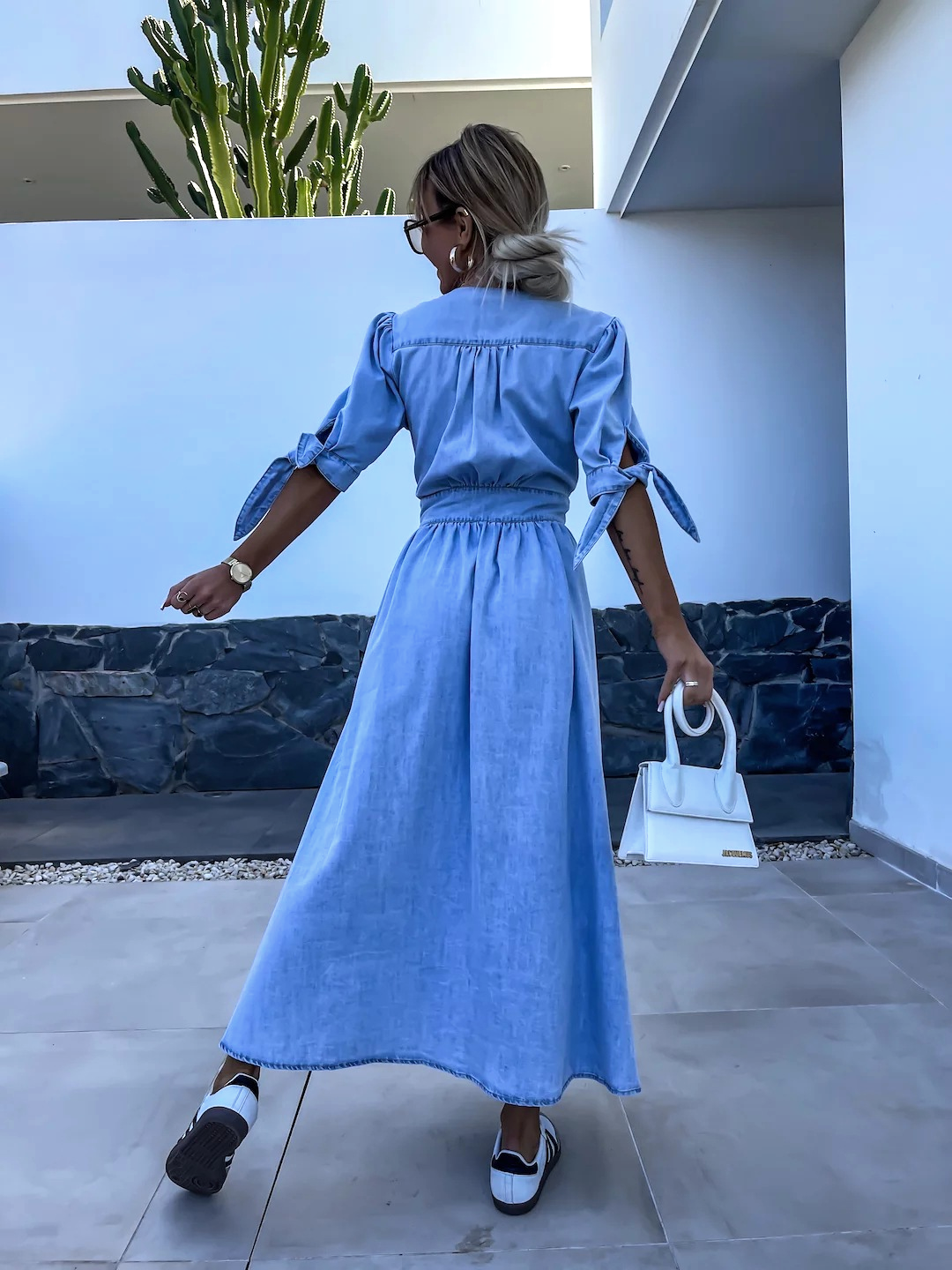 Claudia - Maxi Denim Dress