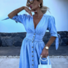 Claudia - Maxi Denim Dress