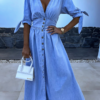 Claudia - Maxi Denim Dress